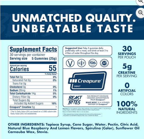 BulkBites™ Creatine Infused Gummies